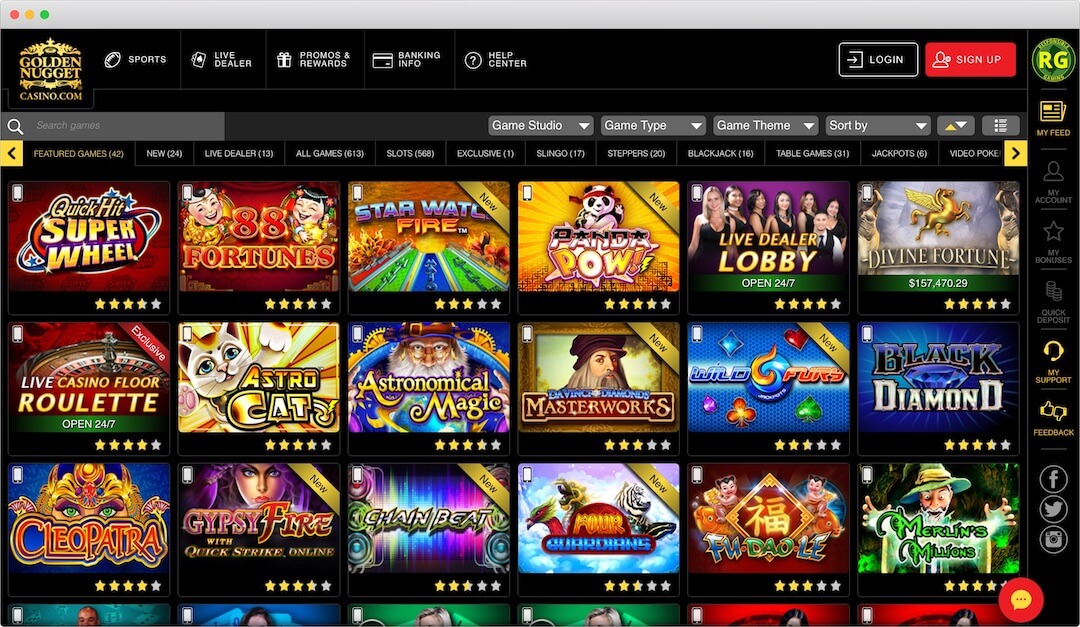 Golden Nugget Casino Online free downloads