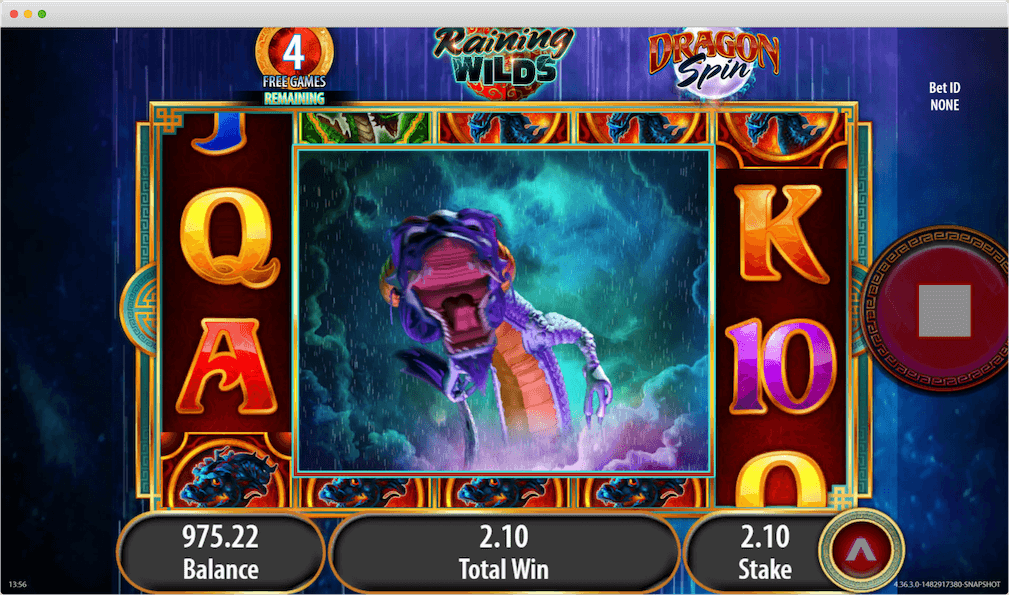 dragon spin free casino game