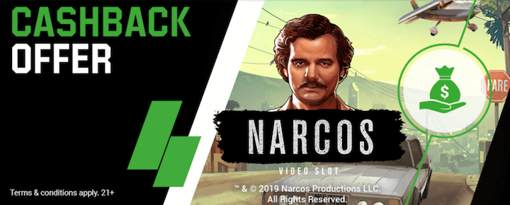 Unibet Cashback Offer Narcos