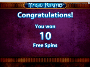 Magic portals Slot free spins