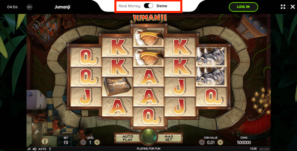 Jumanji Demo Play