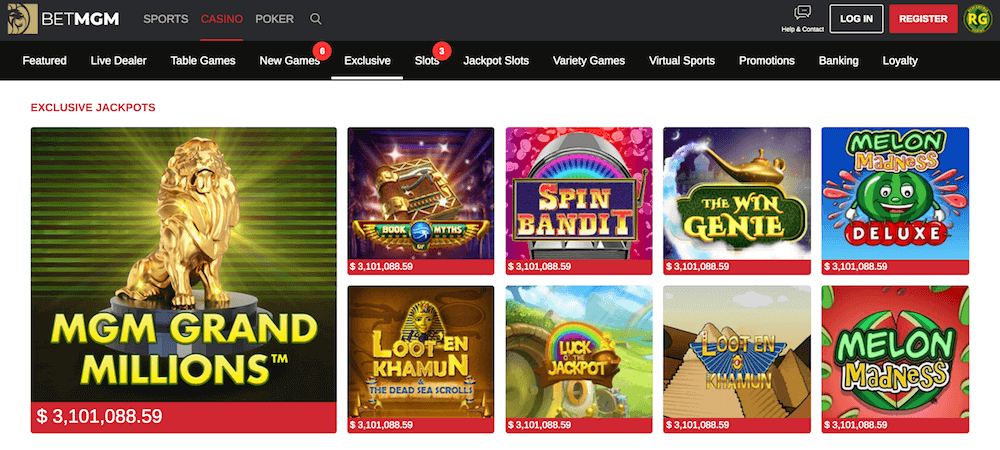 mgm casino games online
