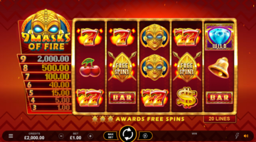 9 masks of fire slot review