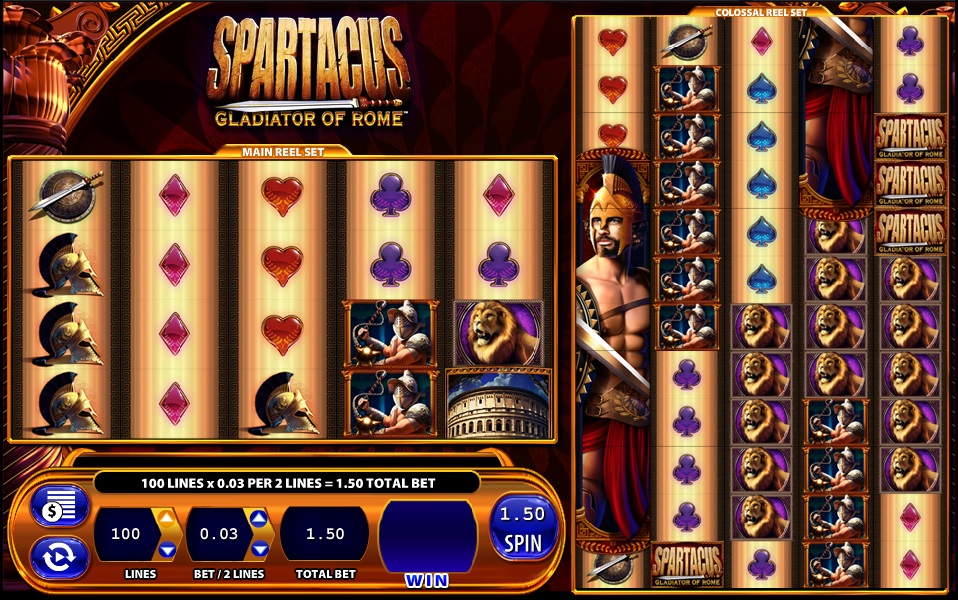 Spartacus video slot game