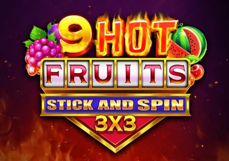 9 Hot Fruits Stick and Spin 3×3